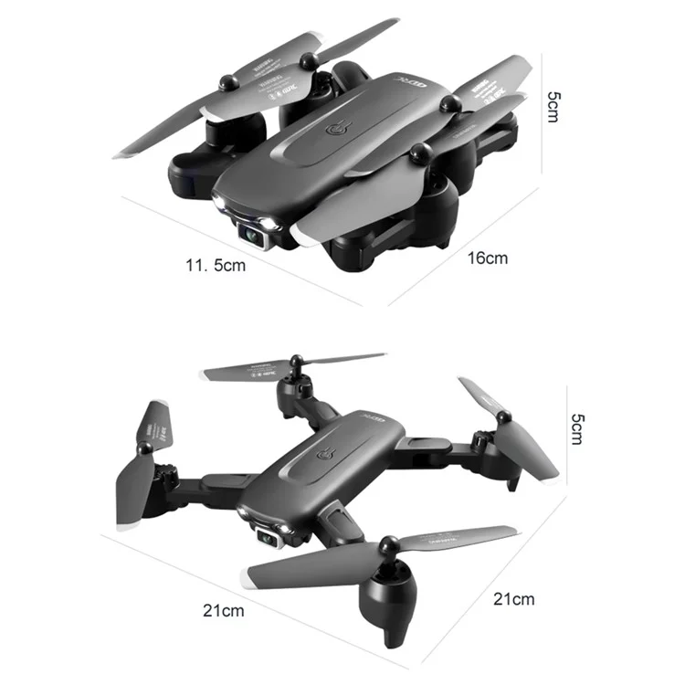 4DRC V12 HD Dual-objektiv Remote Quadcopter Ein-schlüssel-return-folding Rc-drohne 360-grad-rollover Mit 1 Batterie