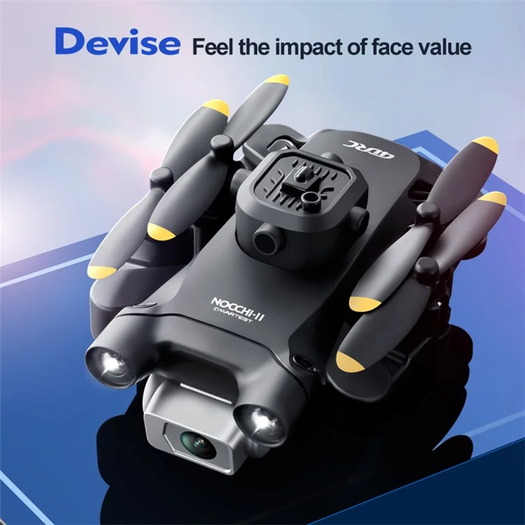 4DRC V30 HD Dual Camera RC Aircraft Five-Sided Obstacle Avoidance Mini Folding Drone, 2 Batteries - Grey
