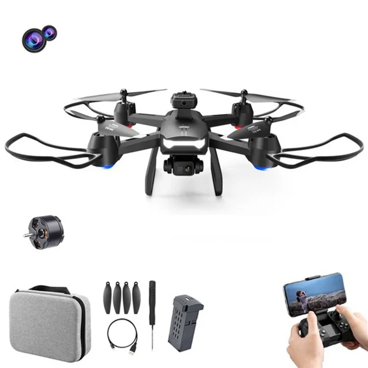 Drone 4DRC V29 à évitement d'obstacles à 360 degrés, double caméra aérienne, photo optique, positionnement par flux, 1 batterie