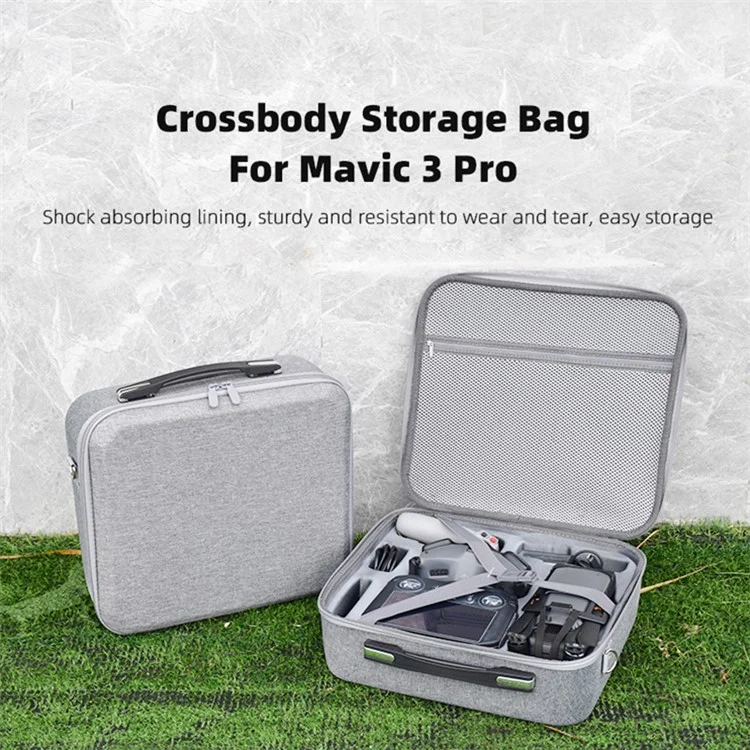 BRDRC For DJI Mavic 3 Pro RC Drone Goggles 2 Storage Bag Shockproof Carrying Case with Shoulder Strap