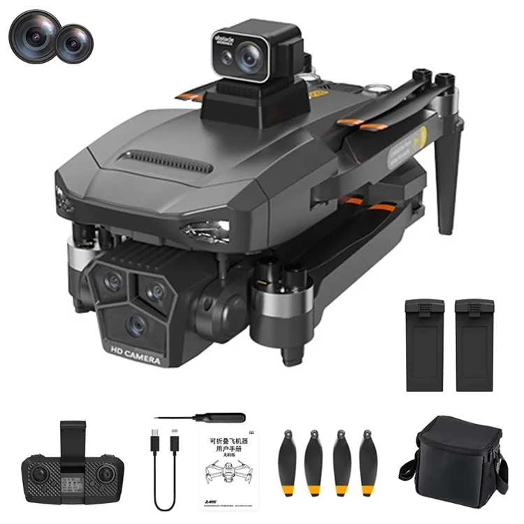 P20 Laser Obstacle Avoidance Brushless Drone HD Aerial Photo GPS Quadcopter com 2 Baterias, Steering Engine