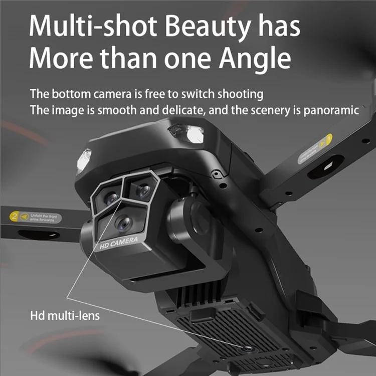 P20 Laser Obstacle Avoidance Brushless Drone HD Aerial Photo GPS Quadcopter com 2 Baterias, Steering Engine