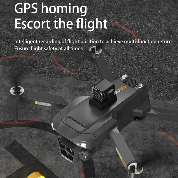 P20 Laser Obstacle Avoidance Brushless Drone HD Aerial Photo GPS Quadcopter com 2 Baterias, Steering Engine