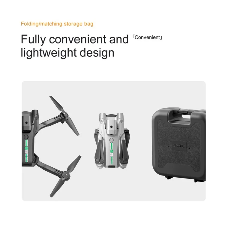 S92 Three Camera RC Drone Optical Flow Positioning 4-sids Evisace Évitement Poto Aérien Photopter Avec 1 Batterie - Noir