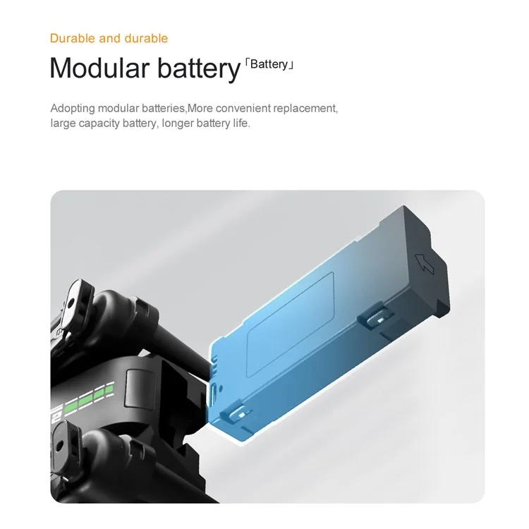 S92 Three Camera RC Drone Optical Flow Positioning 4-sids Evisace Évitement Poto Aérien Photopter Avec 1 Batterie - Noir