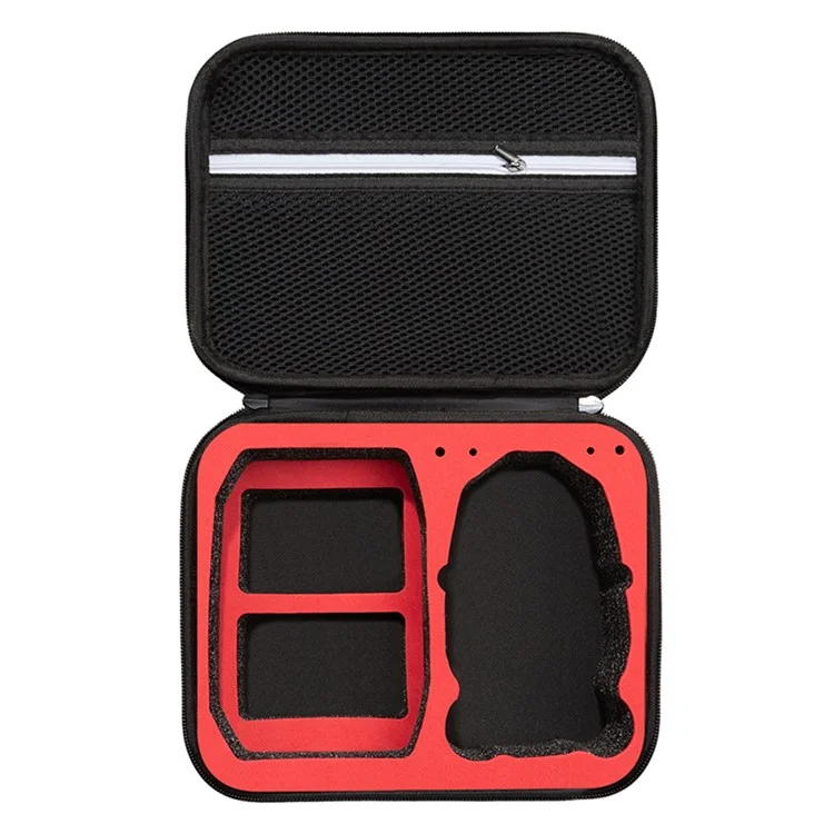 Protective Storage Bag for DJI Mini 4 Pro Carrying Case Anti-Scratch Shockproof Case with Strap - Black / Red