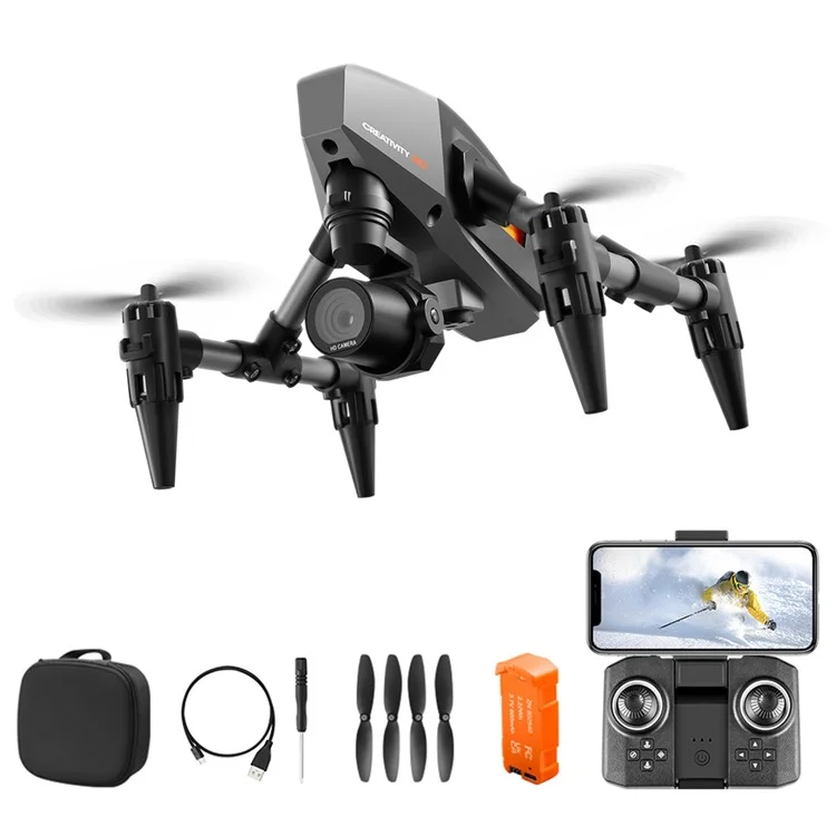 XD1 Mini Alloy Aerial Photo RC Drone 480P Lightweight Portable Aircraft with Single Battery