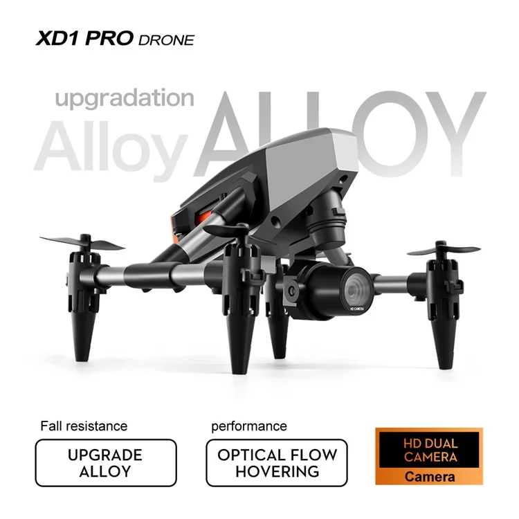XD1 Aerial Photo 480P RC Aircraft Portable Lightweight Alloy Mini Drone mit 3 Batterien