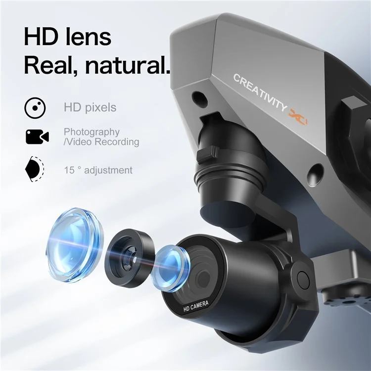 XD1 Aerial Photo 480P RC Aircraft Portable Lightweight Alloy Mini Drone mit 3 Batterien