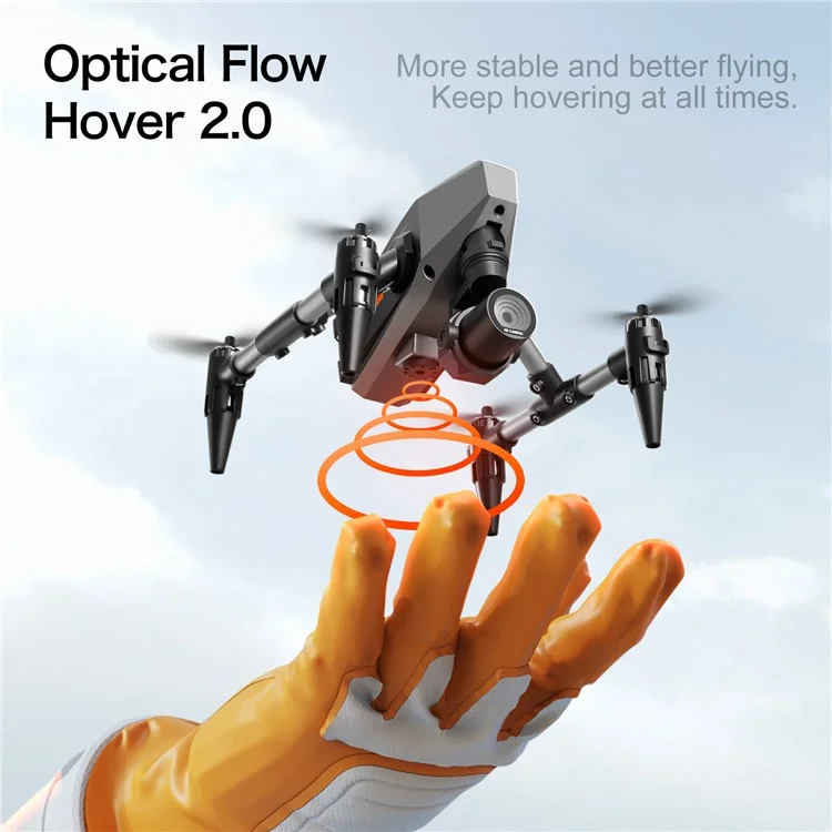 XD1 Aerial Photo 480P RC Aircraft Portable Lightweight Alloy Mini Drone mit 3 Batterien