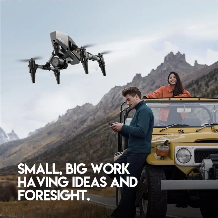 XD1 Aerial Photo 480P RC Aircraft Portable Lightweight Alloy Mini Drone mit 3 Batterien