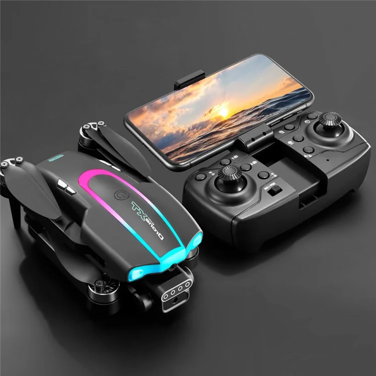 XT105 Brushless Foldable Drone 480P RC Aircraft Quadcopter with LED Lamp + 1 Battery