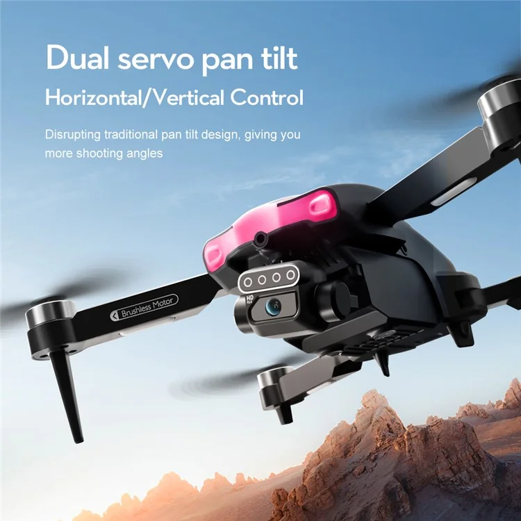 XT105 Aerial Photography Drone 720P Brushless RC Quadcopter with Cool LED Lamp + 1 Battery