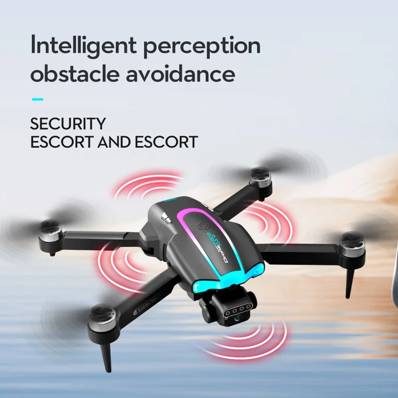 XT105 Drone Dobrável RC LED 480P Com Escova sem Escova Quadricóptero com 2 Baterias para Adultos Iniciantes e Crianças 