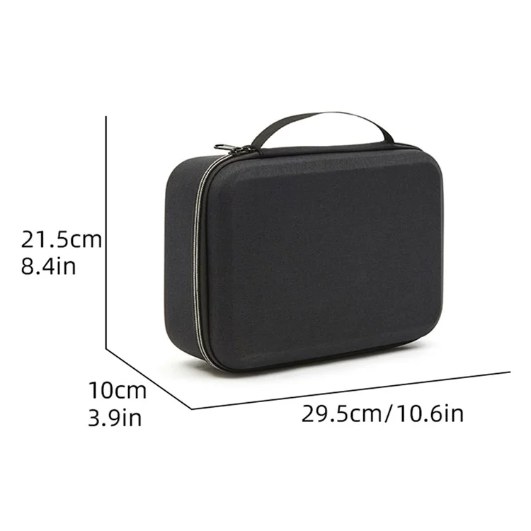 For DJI Mini 4 Pro Fly More Combo RC Drone Accessories Storage Bag Shockproof EVA + Cloth Handbag - Black+Black
