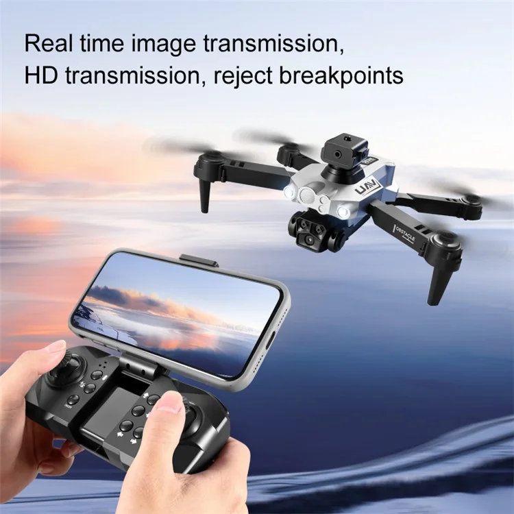 LU200 HD Camera RC Drone Flow Óptico Avión de Control Remoto Con 2 Baterías