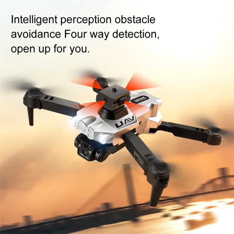 LU200 HD Camera RC Drone Flow Óptico Avión de Control Remoto Con 2 Baterías
