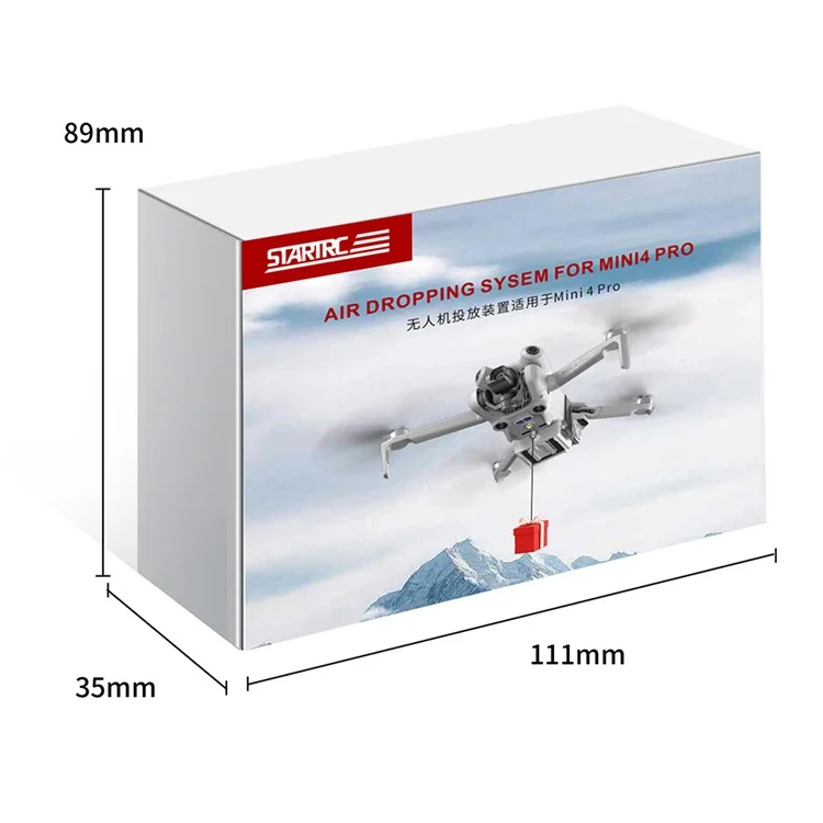 STARTRC 1129410 Airdrop System for DJI Mini 4 Pro Drone Gift Wedding Ring Deliver Thrower