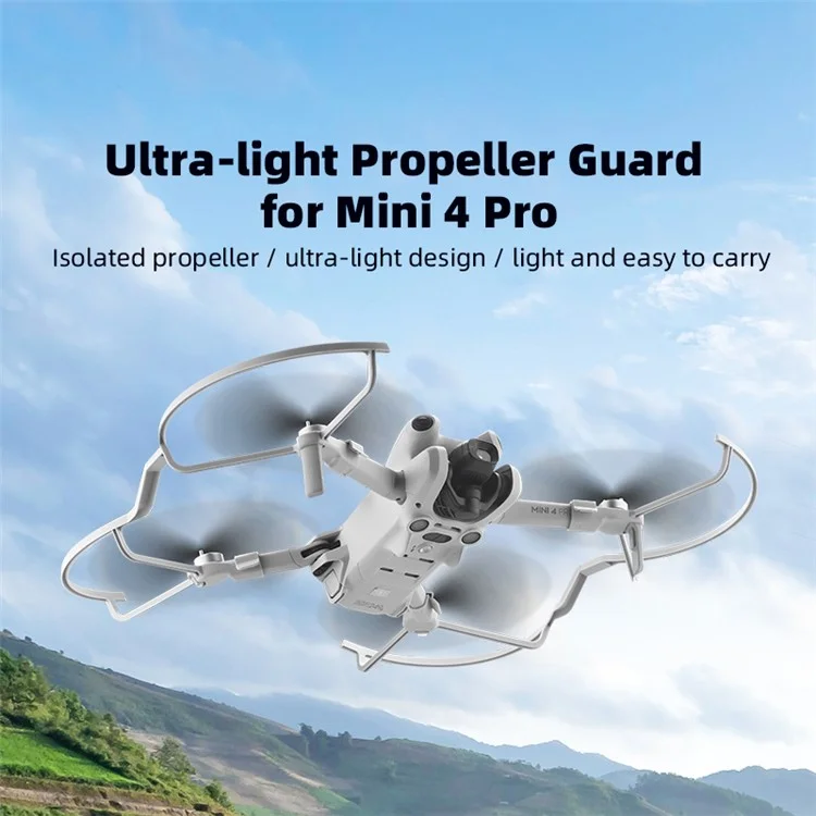 BRDRC Für DJI Mini 4 Pro 4pcs / Setzen Sie Drohnenpropellerschutz PC Anti-kollisionsschutzringe