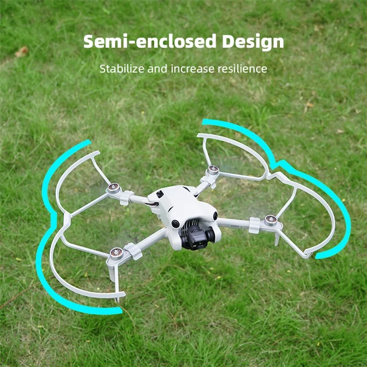 BRDRC Für DJI Mini 4 Pro 4pcs / Setzen Sie Drohnenpropellerschutz PC Anti-kollisionsschutzringe