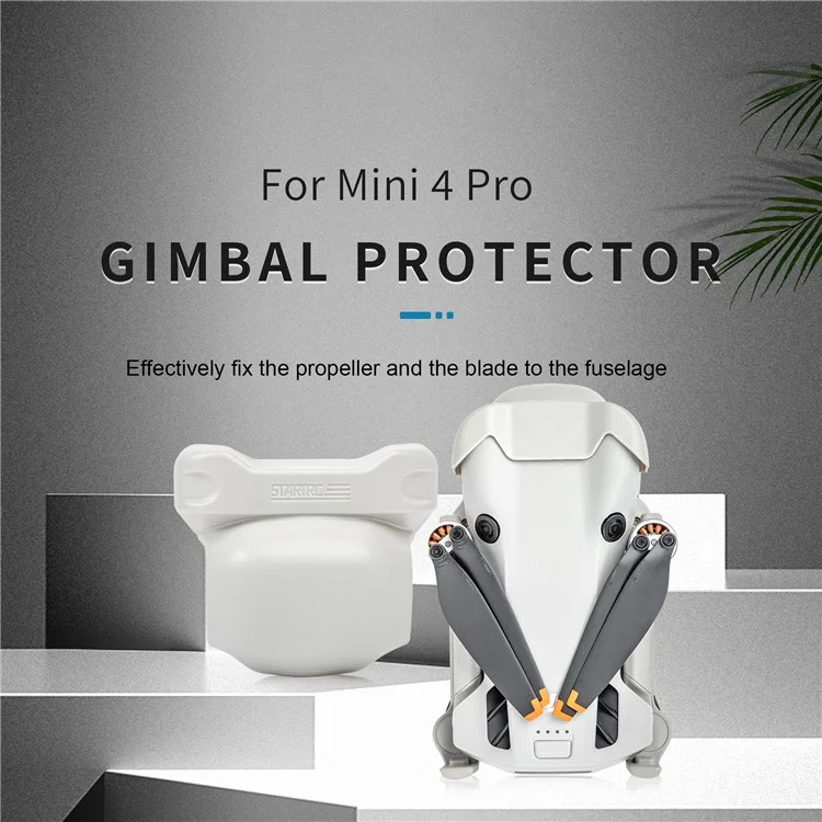 STARTRC 1129403 Para DJI Mini 4 Pro Drone Gimbal Cubierta Protectora ABS Anti-colisión Cubierta de Lente Gimbal
