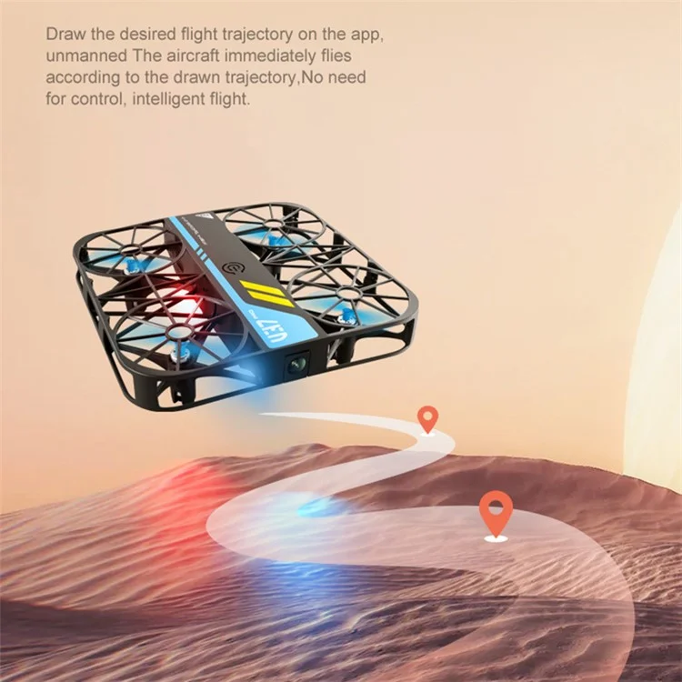 4DRC V37 Pro Portable Mini Drone with Light, HD Aerial Photo RC Aircraft, Dual Battery