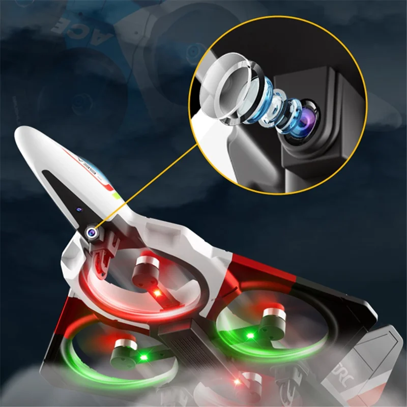 4DRC V39 EPP Foam RC Drone with Cool Lighting, Remote Control Aircraft, Single Battery - Blue