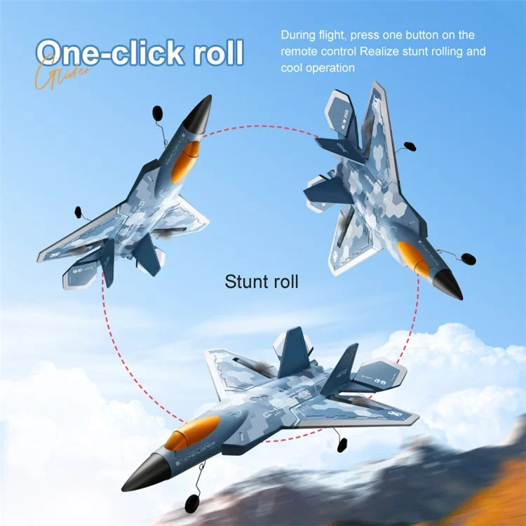 4DRC G7 3-Channel EPP Foam Glider Drone Lightweight RC Aircraft, Single Battery