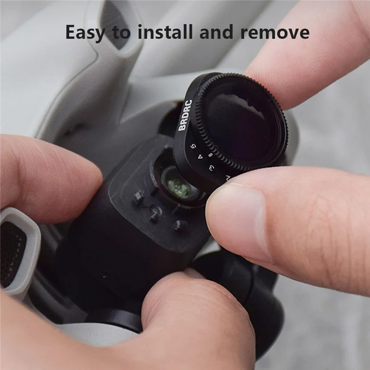 Conjunto de 2 Filtros BRDRC VND2-5+ND5-9 para DJI Mini 3 Pro - Acessórios de Proteção de Lente de Drone