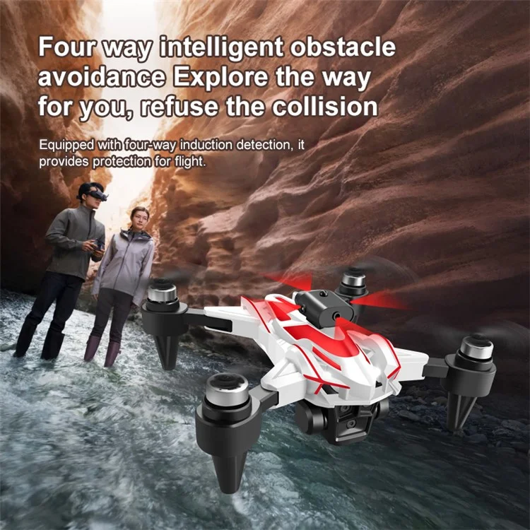 K12 Max Drone Motore Brushless Obstacle Avoidance Posizionamento del flusso ottico Aeromobile, con 1 batteria