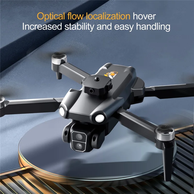 S119 HD Aerial Photo Brushless Motor Aircraft Optical Flow Positioning RC Folding Drone with 1 Battery - White