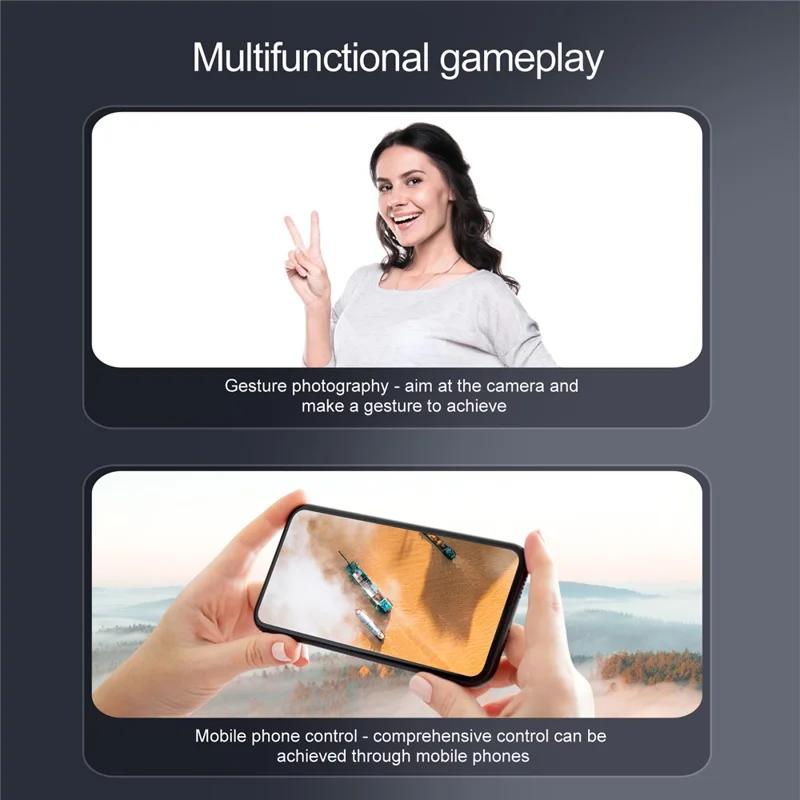 S119 HD Aerial Photo Brushless Motor Aircraft Optical Flow Positioning RC Folding Drone with 1 Battery - White