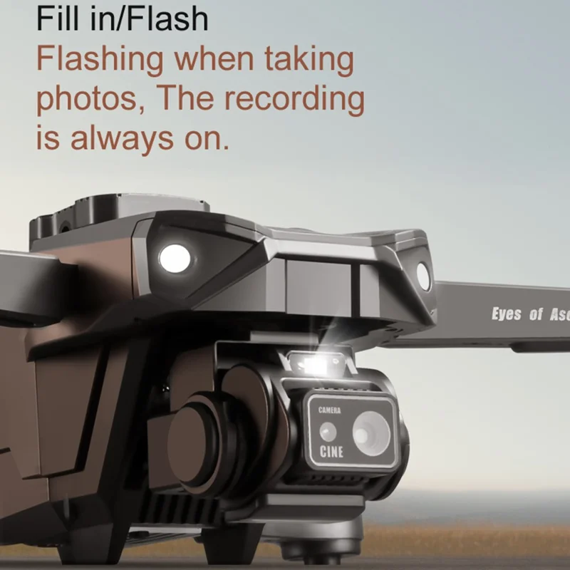 D1 HD Dual Camera Brushless Aircraft Obstacle Avoidance Optical Flow Positioning RC Drone, 1 Battery - Orange