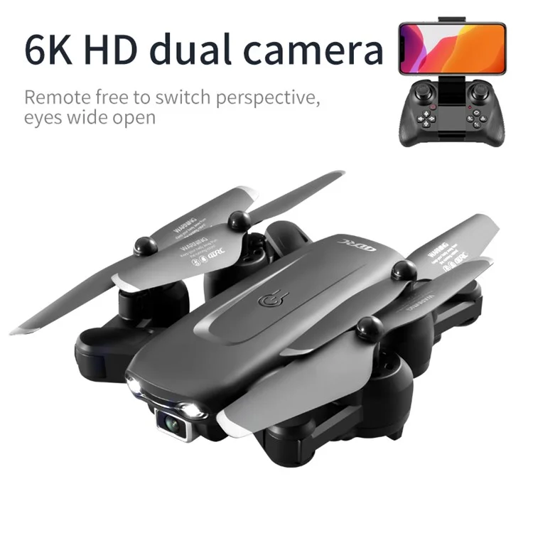 4DRC V28 Optical Flow Positioning Folding RC Drone Dual-Lens Brushless Motor Quadcopter with 2 Batteries