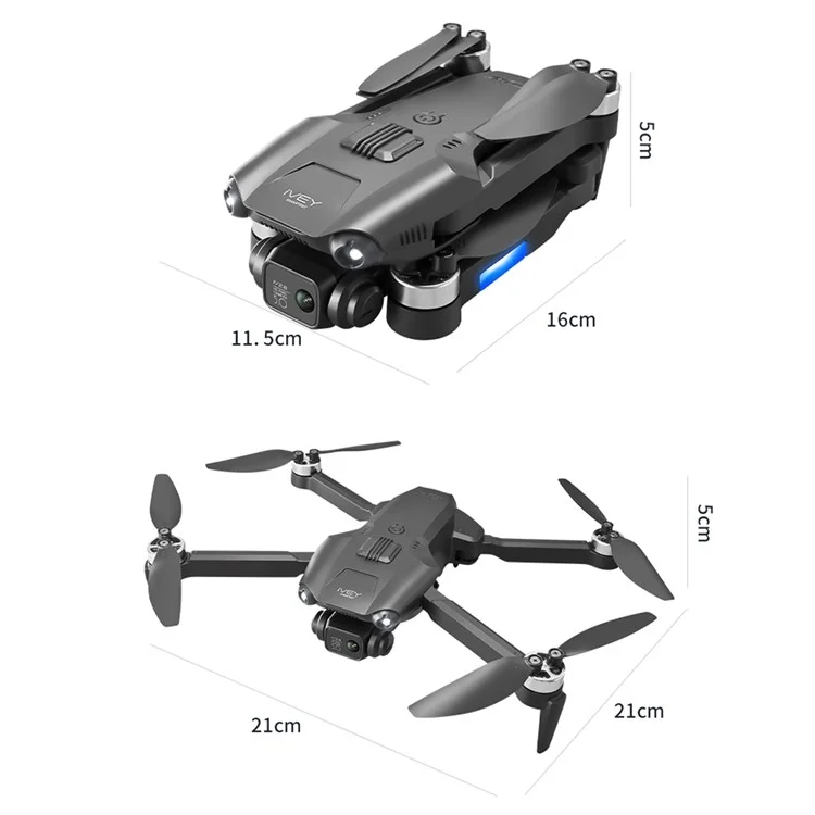 4DRC V28 Optical Flow Positioning Folding RC Drone Dual-Lens Brushless Motor Quadcopter with 2 Batteries