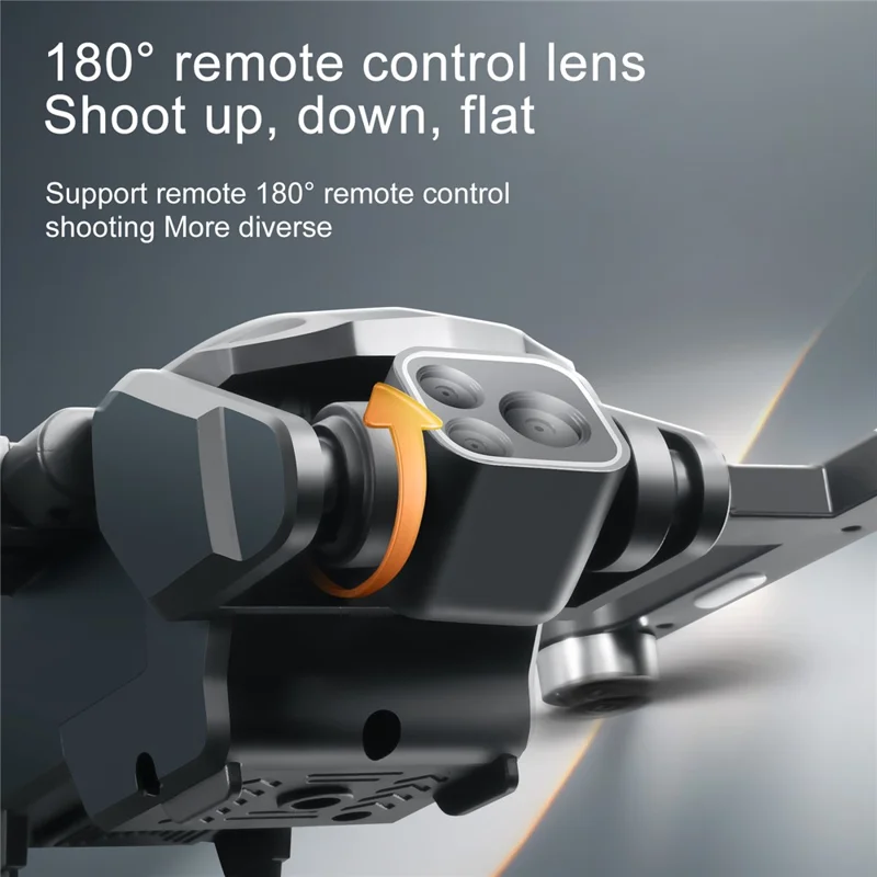 S188 Brushless Four-sided Obstacle Avoidance Aircraft HD Shooting GPS Positioning Drone, 1 Battery - Silver