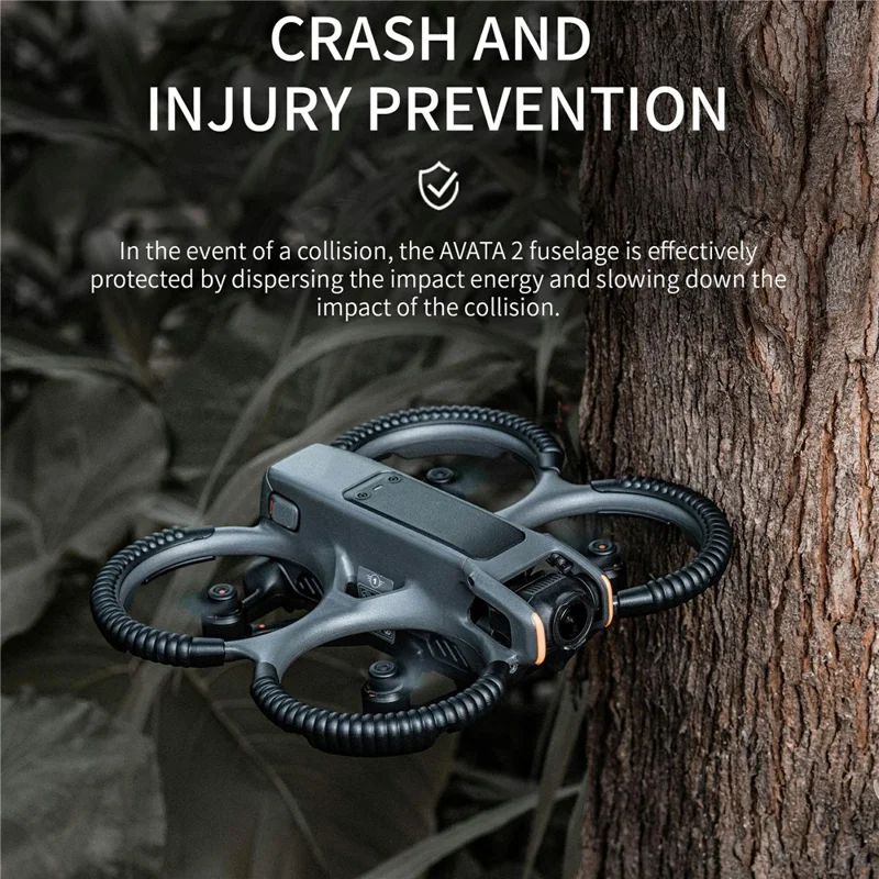 STARTRC 4Pcs Drone Propeller Guard for DJI Avata 2 Anti-collision Protection Rings - Fluorescent Green