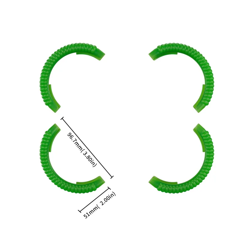 STARTRC 4Pcs Drone Propeller Guard for DJI Avata 2 Anti-collision Protection Rings - Fluorescent Green
