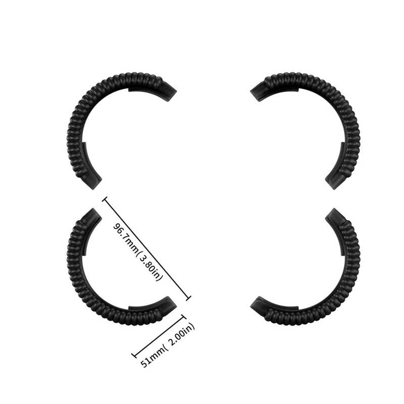 STARTRC 4Pcs Drone Propeller Guard for DJI Avata 2 Anti-collision Protection Rings - Black