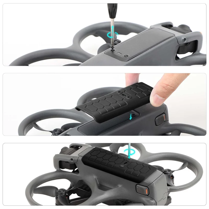 SUNNYLIFE AT2-P821 For DJI Avata 2 RC Drone Backside Protector Plastic Case Cover - Red