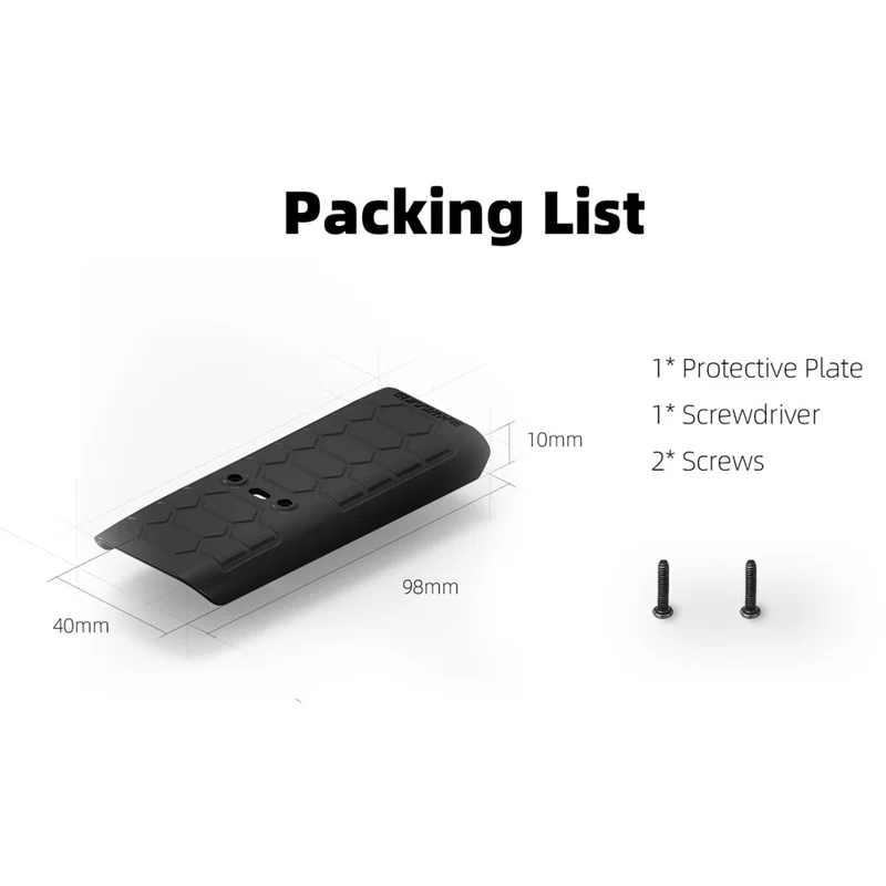 SUNNYLIFE AT2-P821 For DJI Avata 2 RC Drone Backside Protector Plastic Case Cover - Red