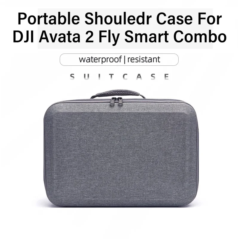 For DJI Avata 2 Handbag EVA+Cloth RC Drone Accessories Storage Bag with Shoulder Strap - Grey