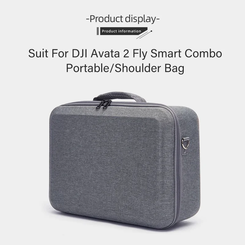 For DJI Avata 2 Handbag EVA+Cloth RC Drone Accessories Storage Bag with Shoulder Strap - Grey