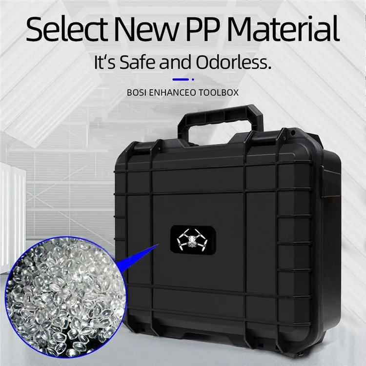 For DJI Avata 2 Sealed Suitcase Explosion-Proof Portable Storage Box with Shoulder Strap - Black