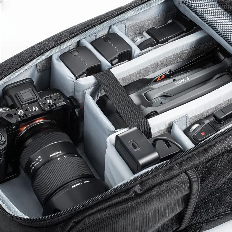 Startrc 1110299 Backpack in Nylon Impermeabile Per il Trasporto di Accumulo di Droni DJI Mavic 3