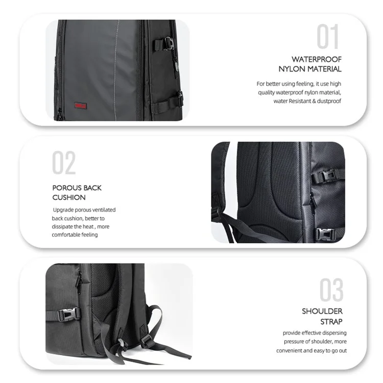 Startrc 1110299 Backpack in Nylon Impermeabile Per il Trasporto di Accumulo di Droni DJI Mavic 3