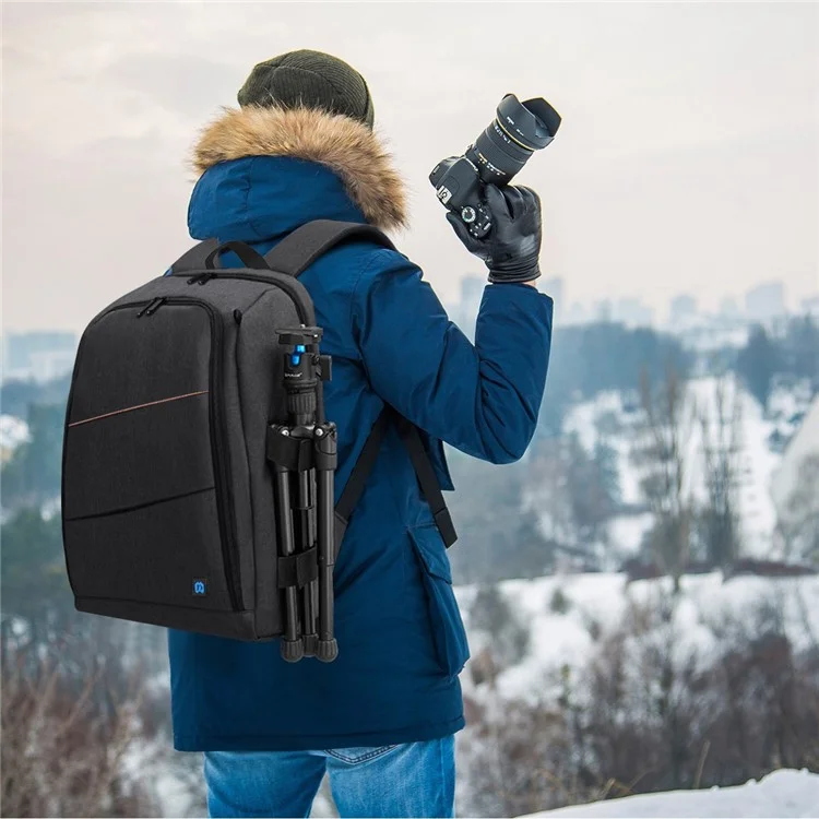 PULUZ PU5011 Tragbarer wasserdichter kratzfester Rucksack-Kameragurt - Schwarz