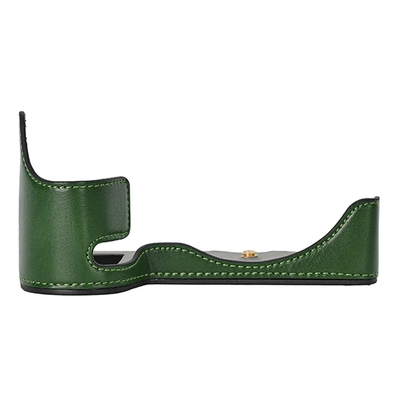For Nikon Z 6 / Z 6 II Textured Leather Camera Bag Bottom Case Easy to Replace Battery - Green