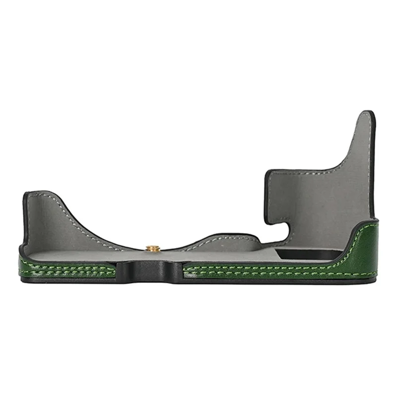 For Nikon Z 6 / Z 6 II Textured Leather Camera Bag Bottom Case Easy to Replace Battery - Green