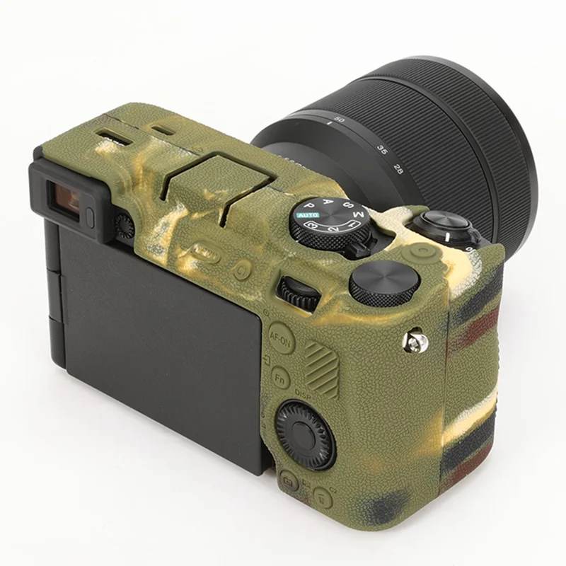 For Sony A7C II / A7CR Textured Case Anti-Scratch Silicone Cover Camera Sleeve - Camouflage